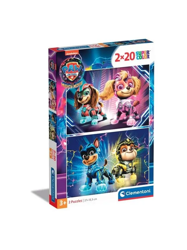Clementoni Jigsaw Puzzle Super Color PAW Patrol 2x20 pcs. Gulv
