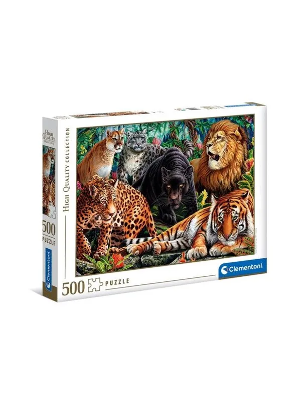 Clementoni Puzzle Wild Cats 500pcs. Gulv