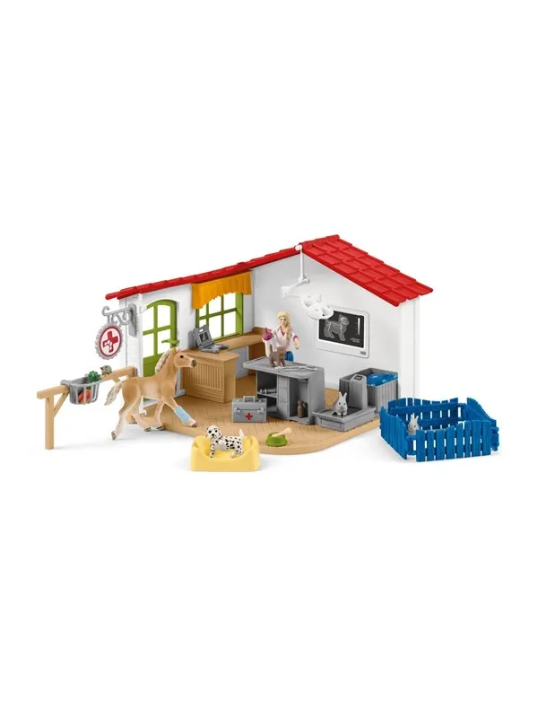 Schleich Dyreklinikk med husdyr