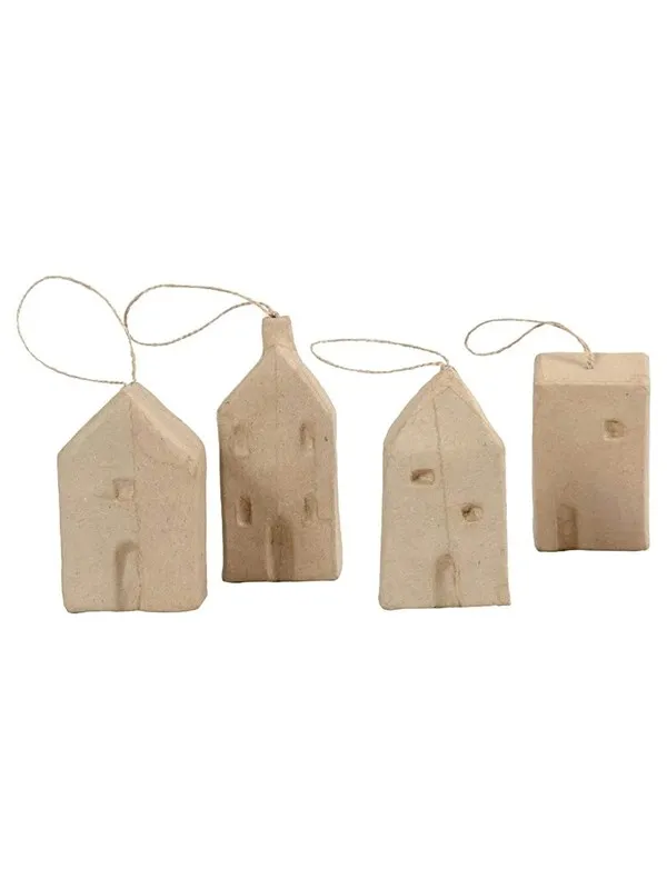 Creativ Company Paper mache houses 4 pcs.