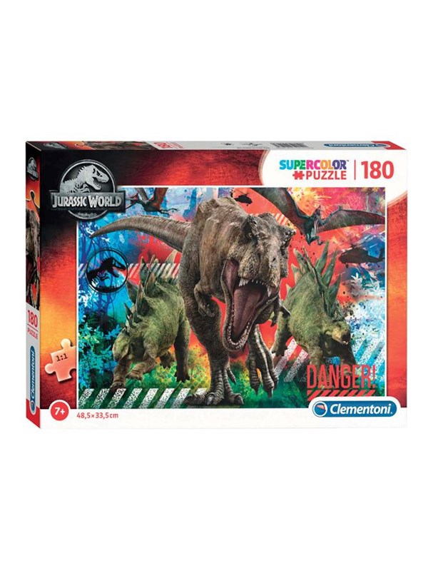 Clementoni Jigsaw Puzzle Super Color Jurassic World 180pcs. Gulv