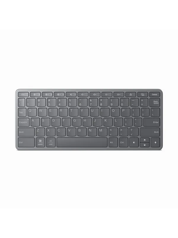 Lenovo KB331U - keyboard - multi device - QWERTY - US International - luna grey Input Device - Tastatur - Engelsk (USA) - Grå
