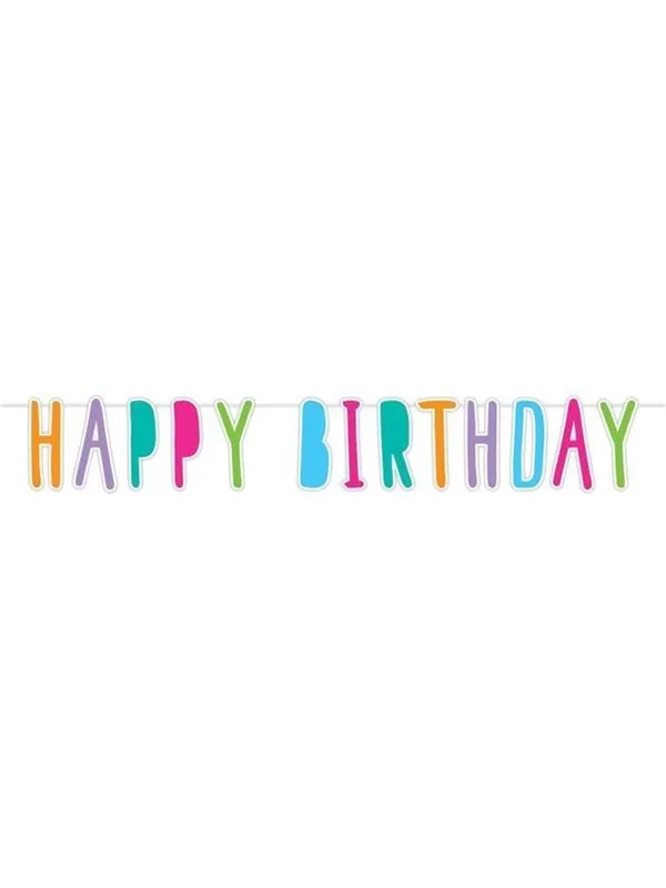 Haza Witbaard Letter garland Happy Birthday 6mtr.