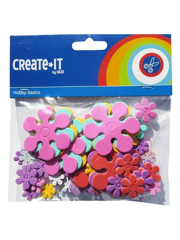 Haza Witbaard Foam stickers Flowers 70 pcs.