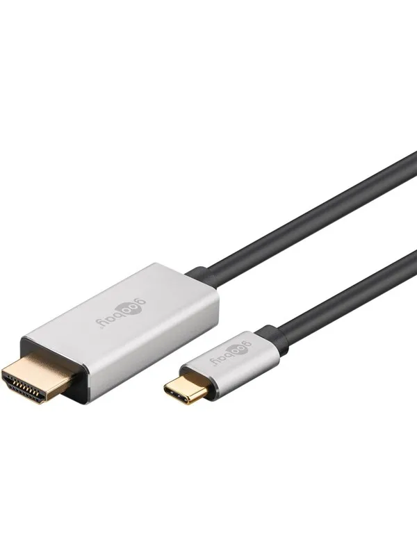 Pro HDMI - 24-pins USB-C - 2m - Grå