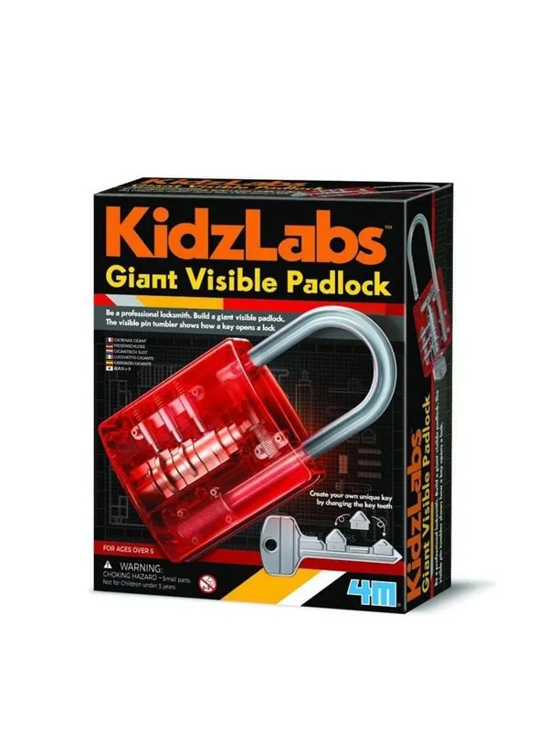 4M KIDZLABS / GIANT VISIBLE PADLOCK