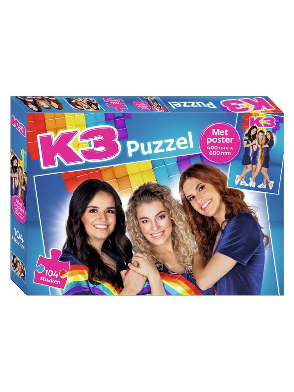 Studio 100 K3 Puzzle with Poster 104pcs. Gulv