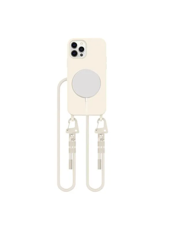 Tech-Protect MagNecklace MagSafe Case for iPhone 12 / 12 Pro - Beige
