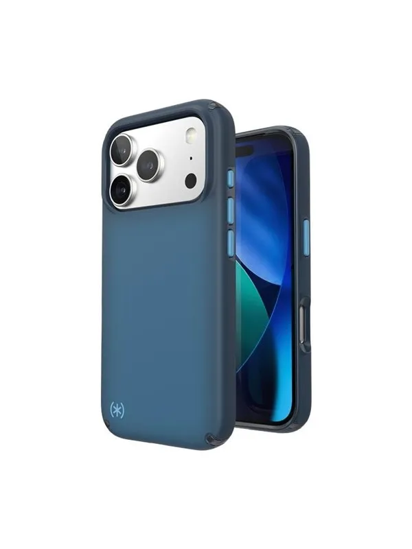 Speck Presidio Lux MagSafe - Case iPhone 17 Pro - Deep Sea Fade / Black / Spell Blue