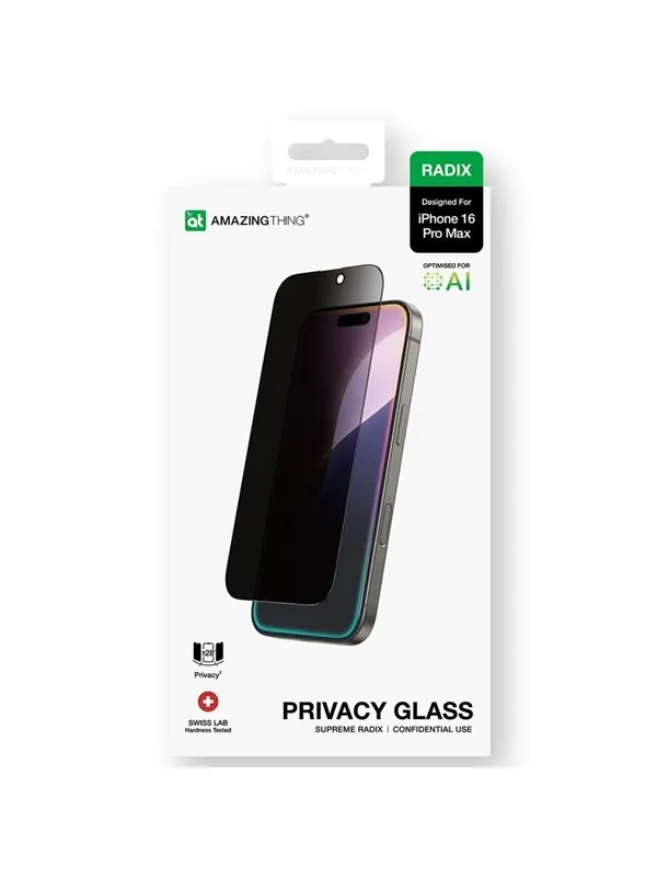 AmazingThing Radix Privacy Glass for iPhone 16 Pro Max