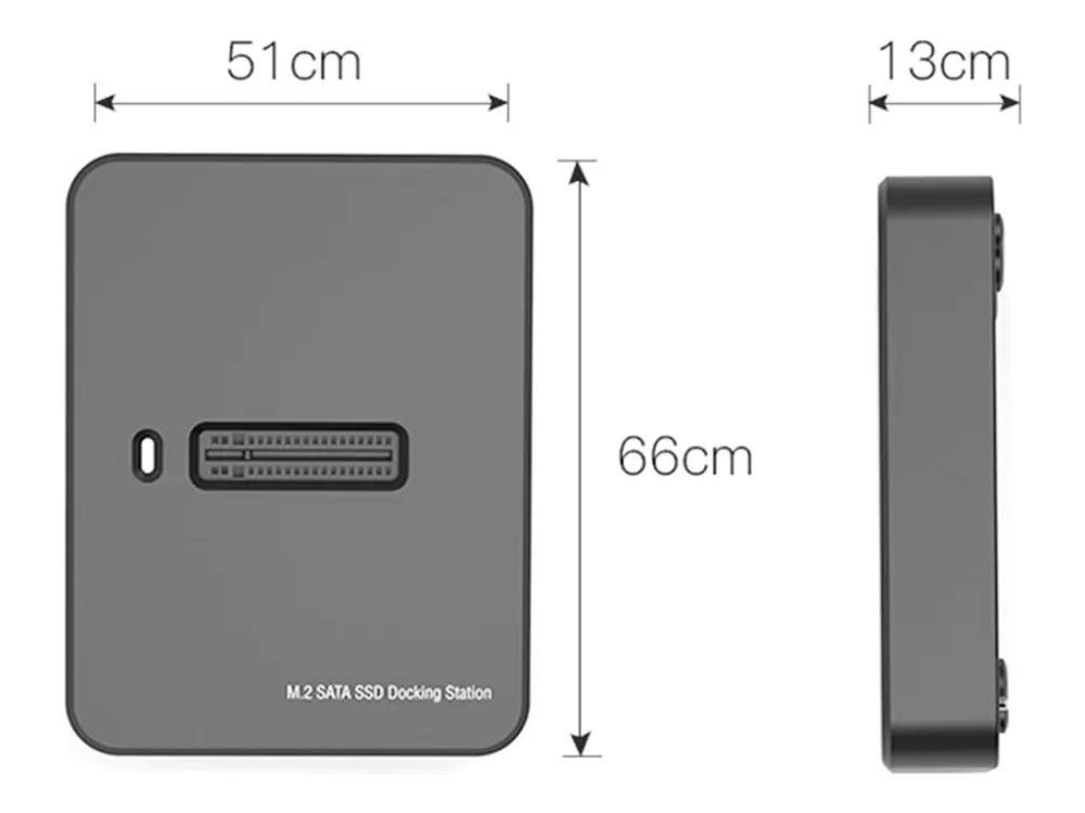 Gembird DD-U3M2 - SSD docking station - M.2 Card (PCIe NVMe & SATA) - USB 3.2 (Gen 2)