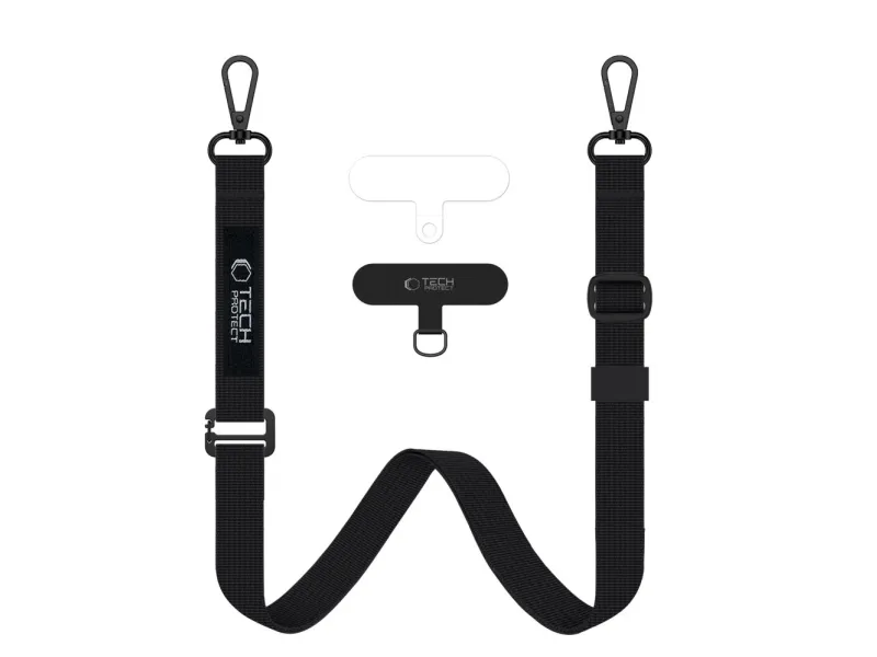 Tech-Protect C65 Rope Crossbody Leash - Black