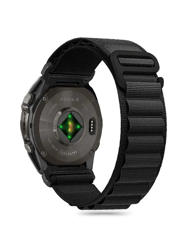 Tech-Protect Nylon Pro Garmin Fenix 5 / 6 / 6 Pro / 7 / 8 Strap (47 MM) - Black