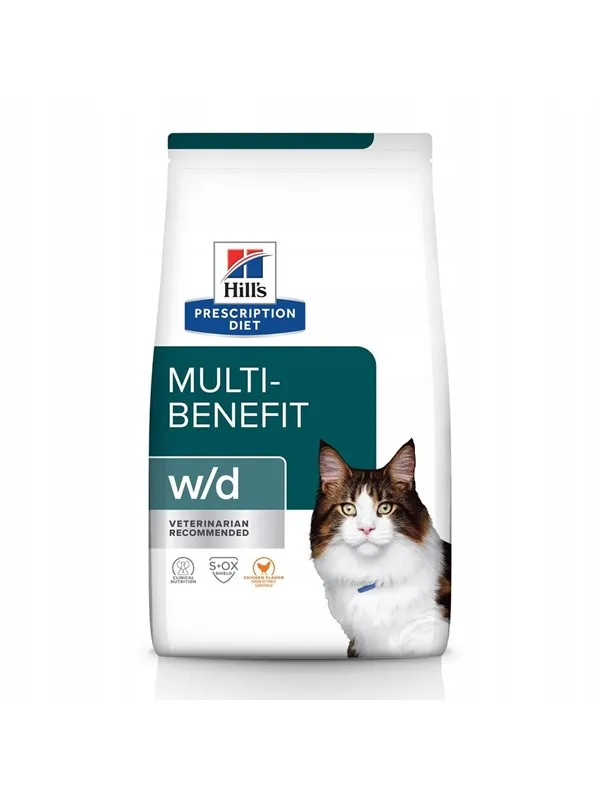 Hill's PRESCRIPTION DIET Multi-Benefit Feline w/d Dry cat food Chicken 3 kg