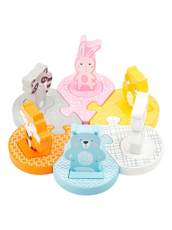 Small Foot - Wooden Shape Puzzle Animals