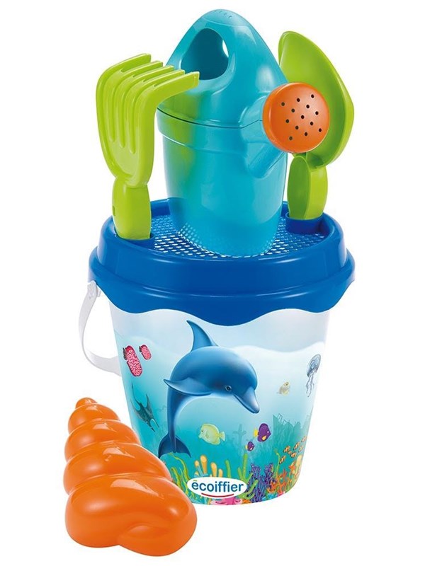 Ecoiffier - Bucket Set Dolphin with Accessories 6pcs.