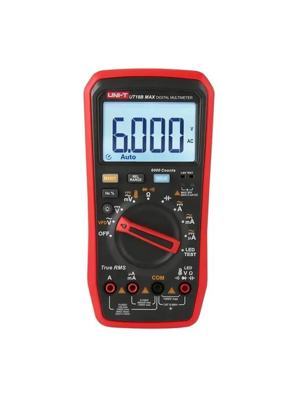 UNI-T True RMS UT18B MAX Digital Multimeter