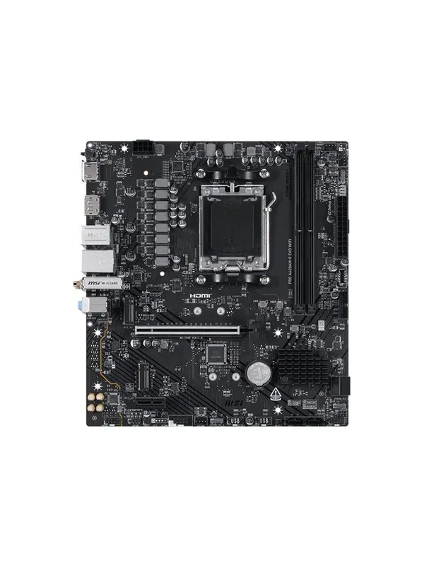 MSI PRO A620AM-G EVO WIFI - motherboard - micro ATX - Socket AM5 - AMD A620A Hovedkort - AMD A620A - AMD AM5 - DDR5 RAM - Micro-ATX