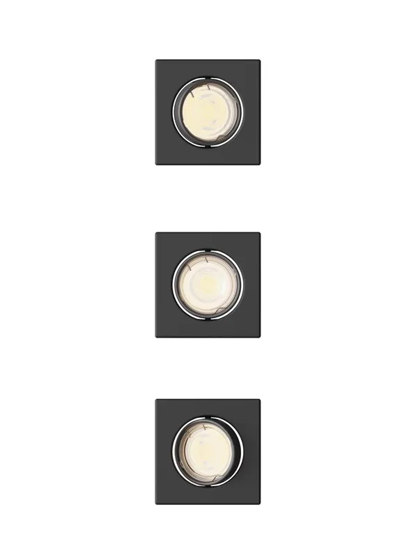 Philips Peridot Rec Kit Sq Aj 7W BL 3pk