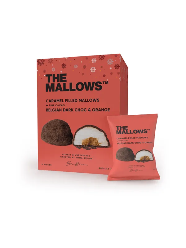 The Mallows Caramel filled + Dark Choc & Orange