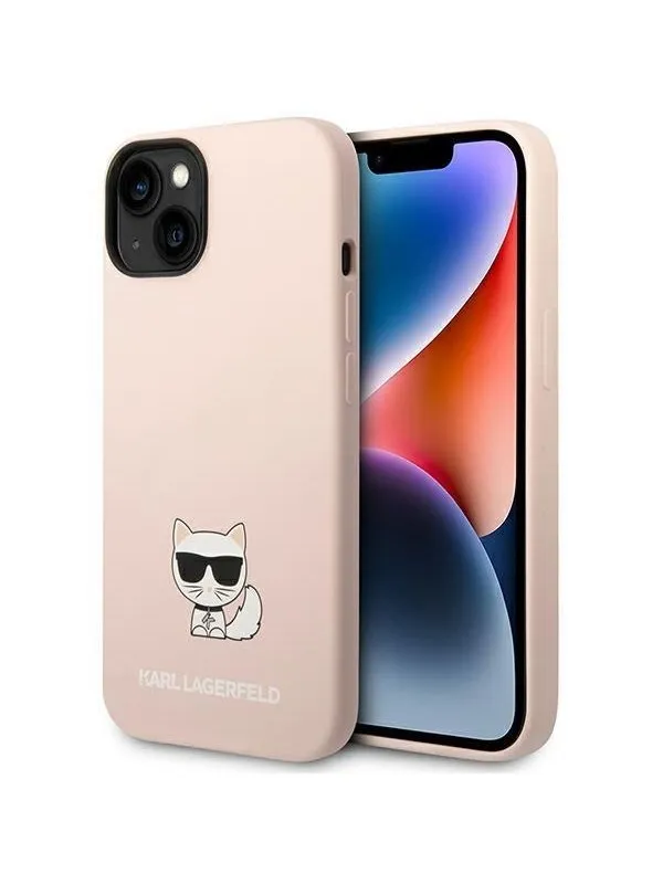 Karl Lagerfeld KLHCP14MSLCTPI iPhone 14 Plus 6.7 "hardcase light pink / light pink Silicone Choupette Body