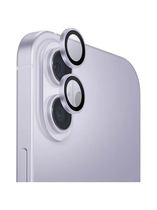 UNIQ Optix Aluminum Camera Lens Protector Glass for iPhone 17 with Applicator - Purple