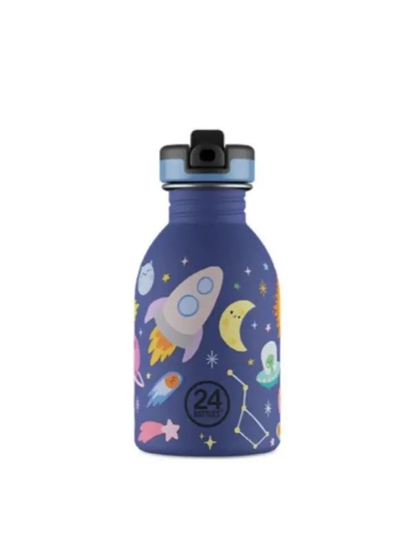 24Bottles Urban Bottle - Space Friends - Blue - 250 ml