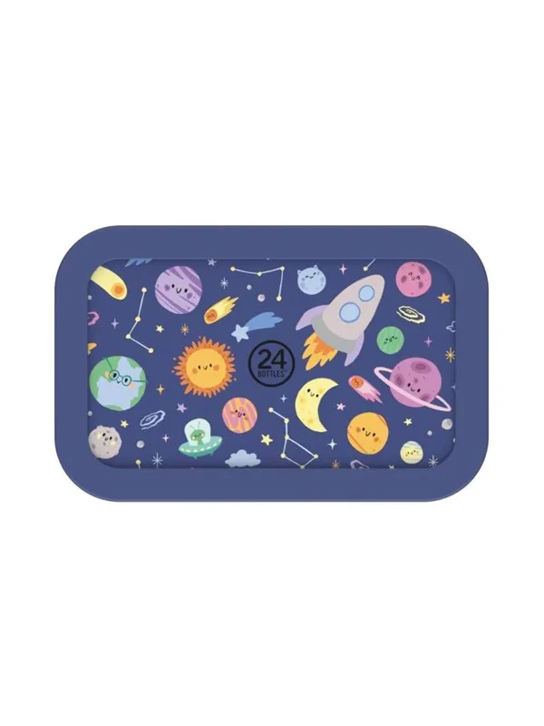 24Bottles Snackbox Space Friends - Blue - Small