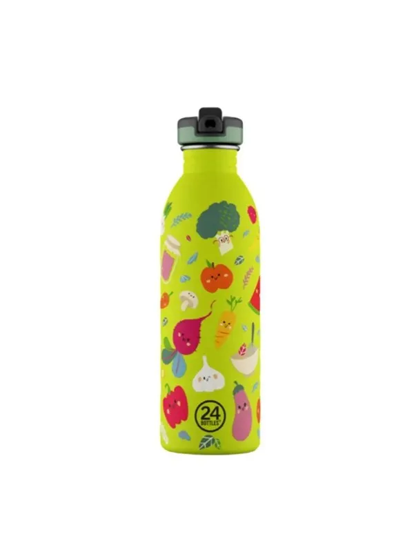 24Bottles - Urban Bottle - Veggie Friends - Lime