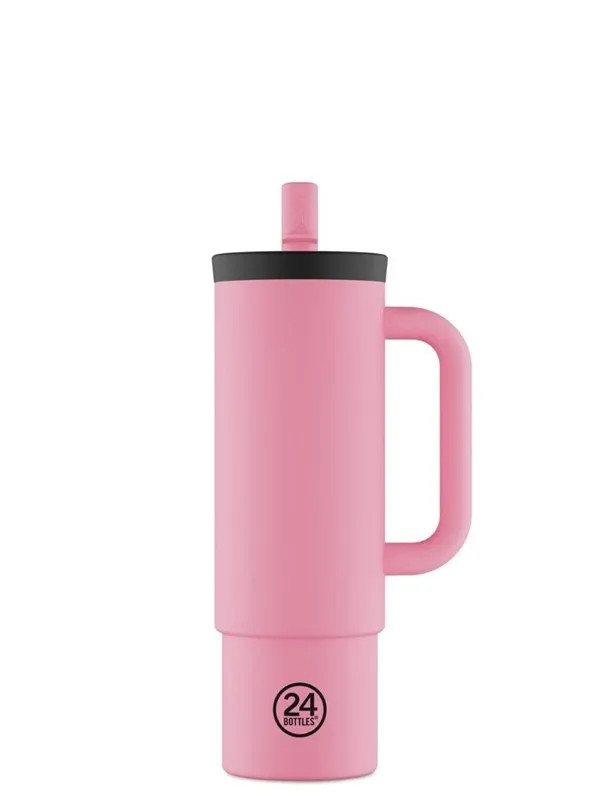24Bottles - Straw Cup - Flamingo - 800 ml