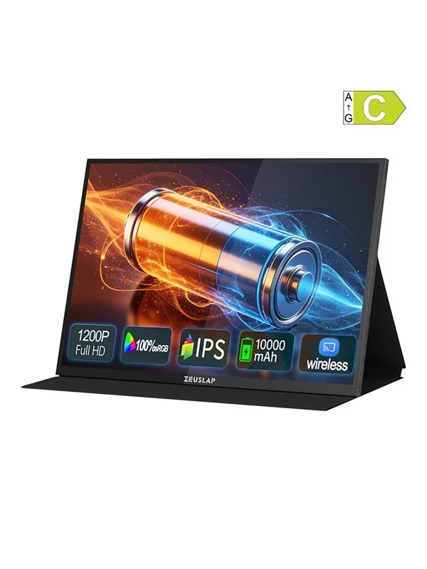 Zeuslap P16BT portable monitor with a 16-inch touc