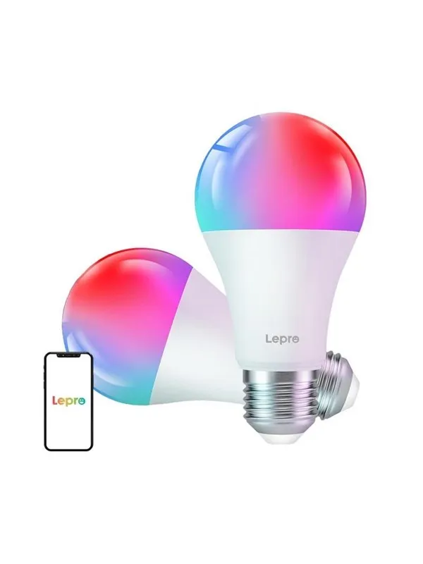 Lepro B2-2 E27 Wi-Fi LED Bulb 1100 lm 2-pack