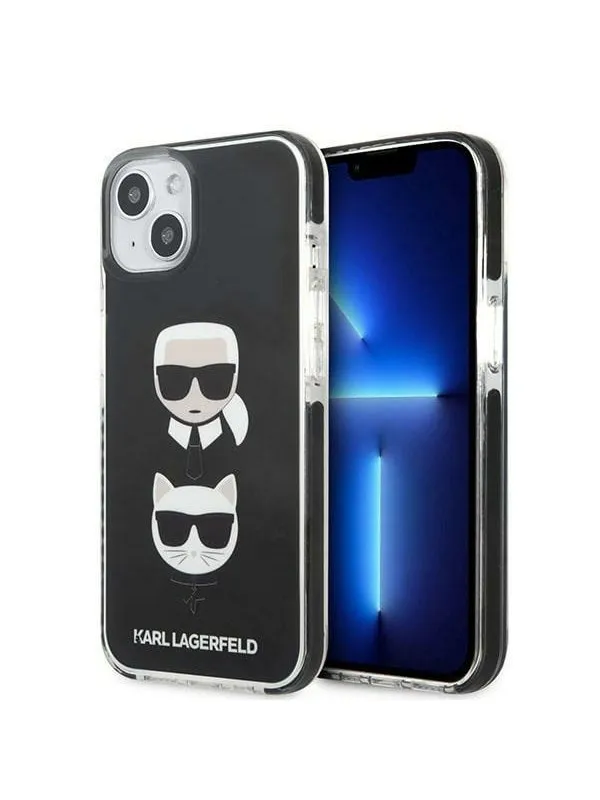 Karl Lagerfeld Karl&Choupette Head Case for iPhone 13 - Black