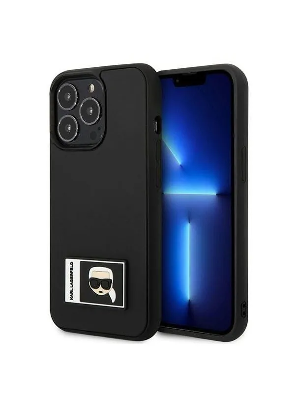 Karl Lagerfeld Ikonik Patch Case for iPhone 13 Pro / iPhone 13 - Black