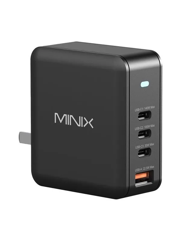MINIX P165 GaN Wall Charger with 3x USB-C and 1x U