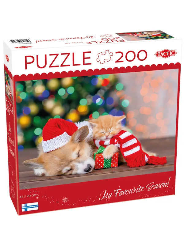 Tactic 200 pcs puzzle: Paws and presents