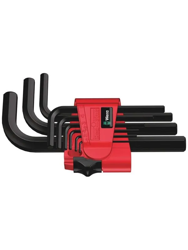Wera 950/9 Hex-Plus 7 L-key set metric BlackLaser 9 pieces