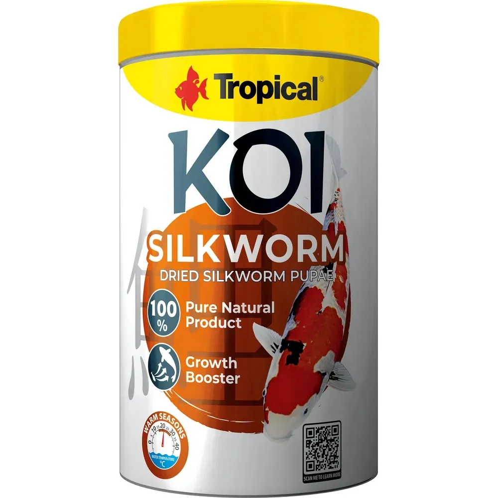 Tropical KOI Silkworm  -  Tørkede Silkeormpupper 1000ml