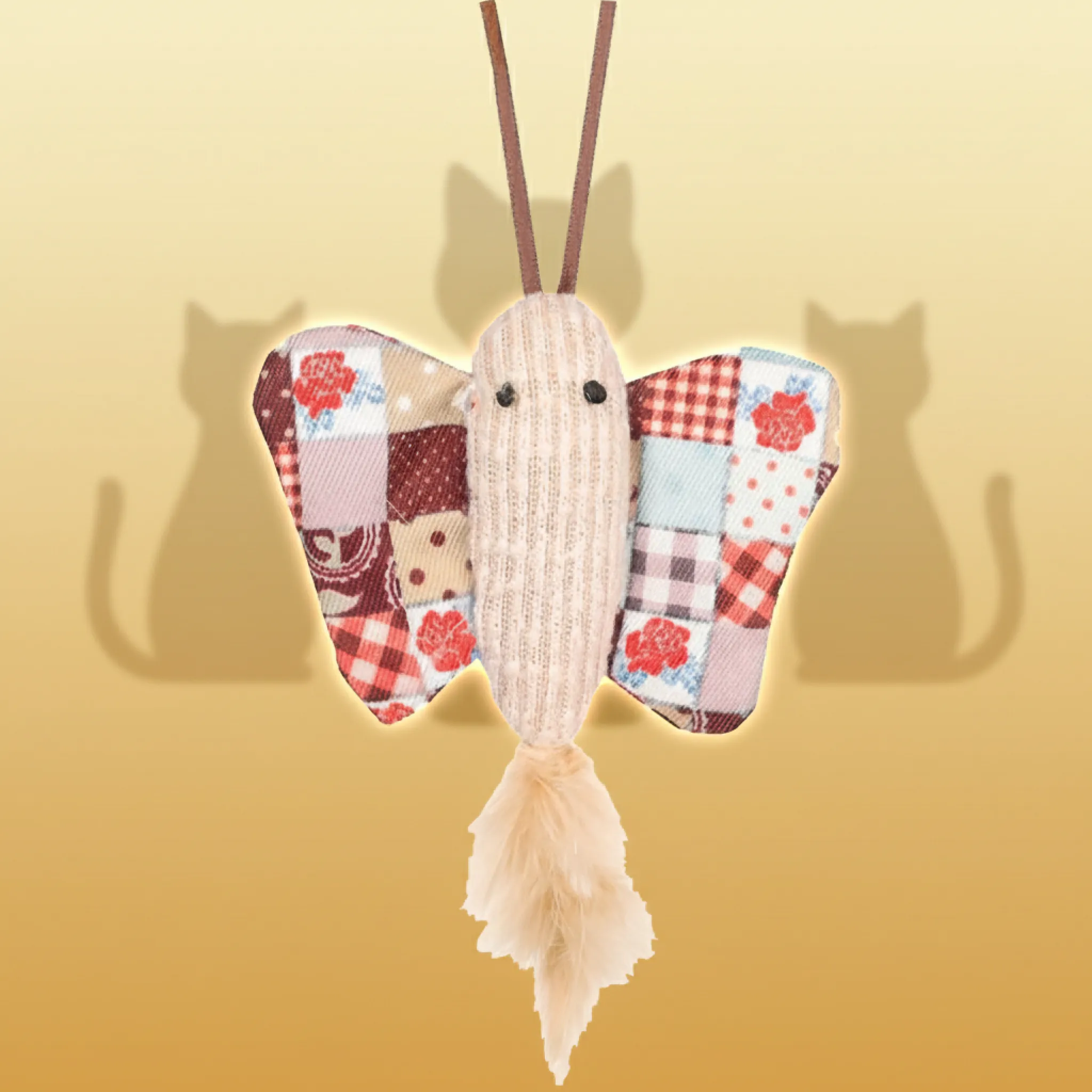 Flamingo Vinta Butterfly â Katteleketøy med catnip
