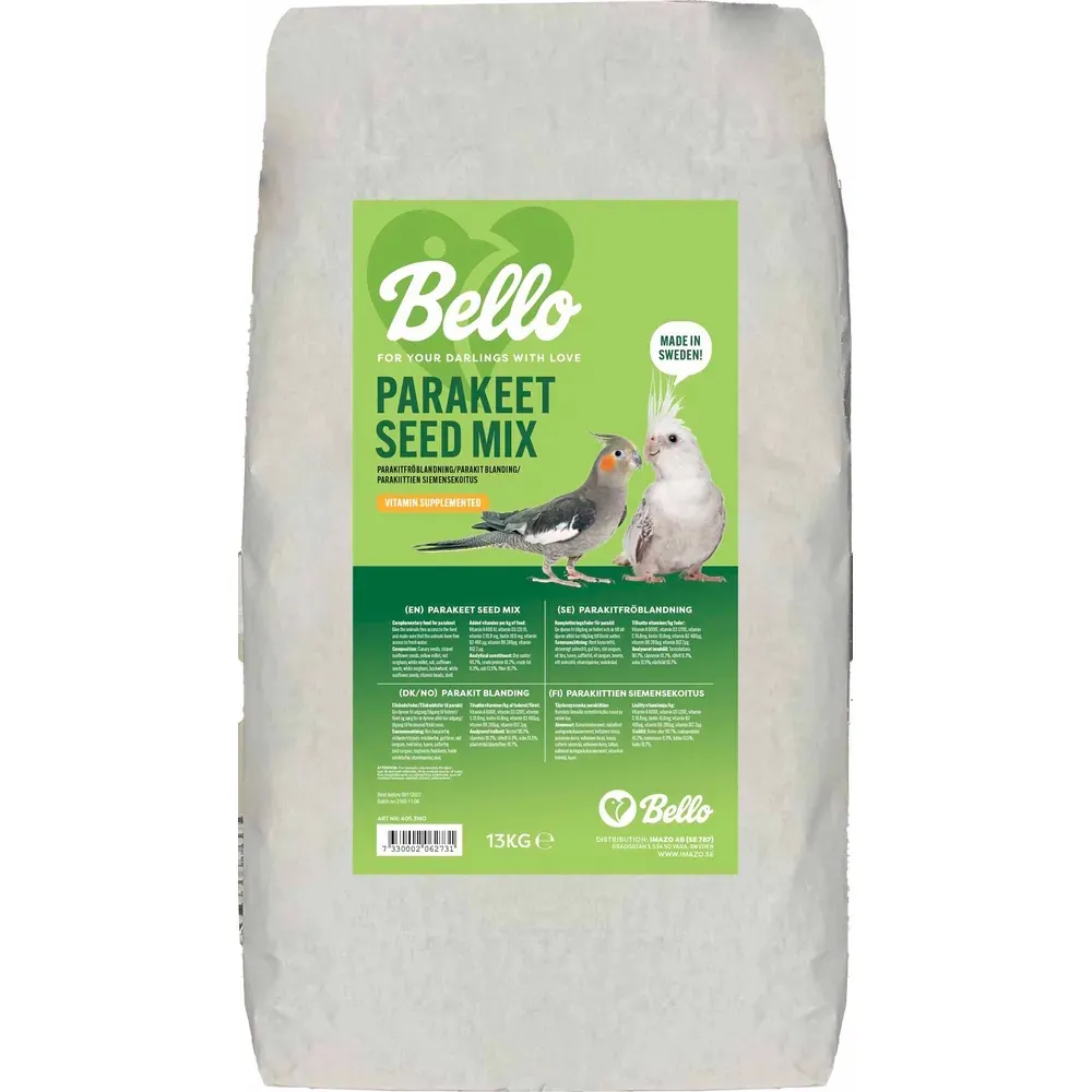 Bello Parakitt Frøblanding - 13 kg