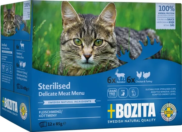 Bozita Feline Sterilised Meat In Sauce Multibox
