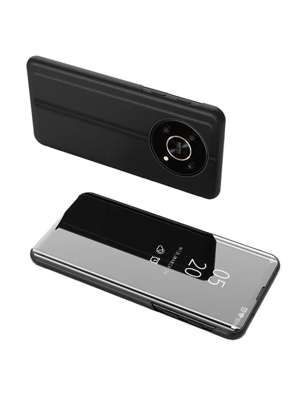 Hurtel Clear View Case for Honor X9 / X9 5G / X30 / Magic4 Lite Flip Cover Black