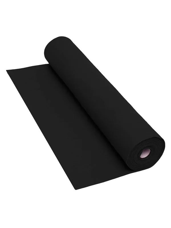 Colorations - Black Felt Roll - 160gsm 5m x 45cm