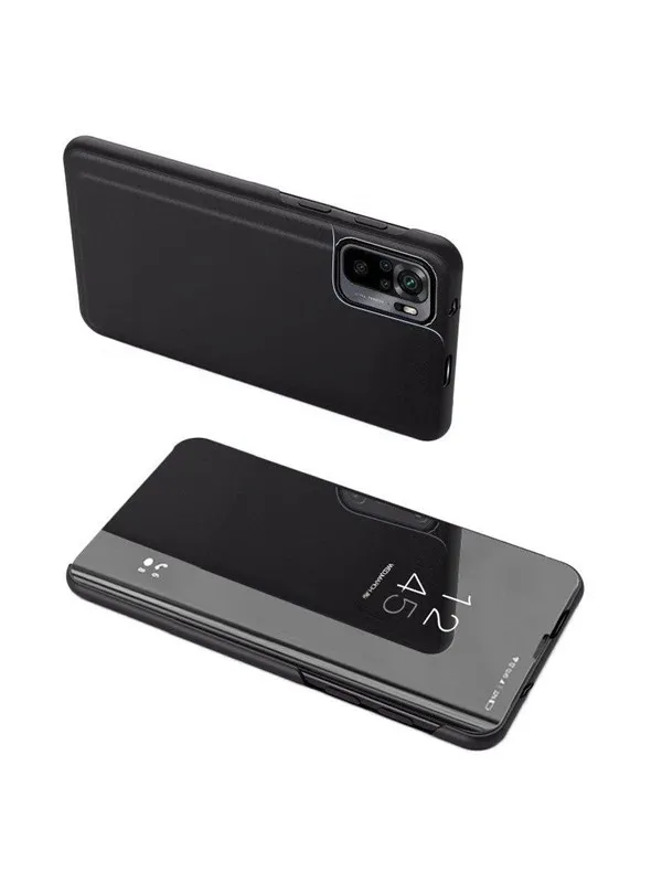 Hurtel Clear View Case Cover for Xiaomi 13 Pro Cover with a Flap Black
