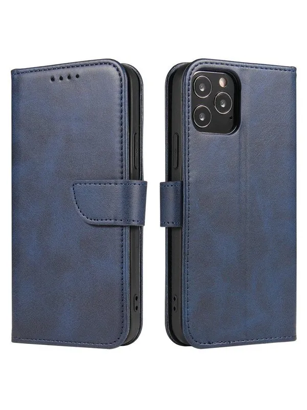 Hurtel Magnet Case elegant flip cover case with stand function Xiaomi Redmi Note 11 Pro+ 5G (China) / 11 Pro 5G (China) / Mi11i HyperCharge / POCO X4 NFC Blue