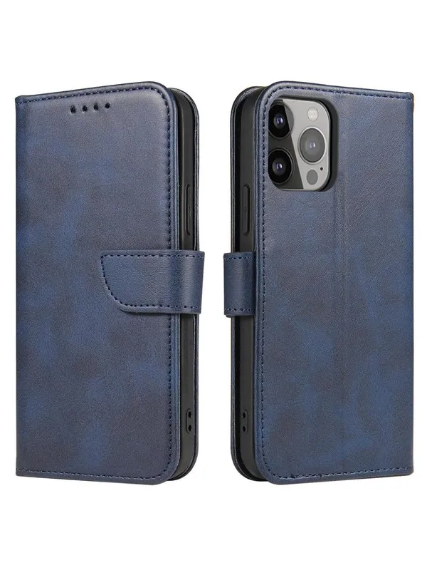 Hurtel Magnet Case for Samsung Galaxy S23+ Flip Cover Wallet Stand Blue