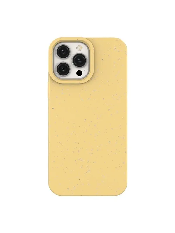 Hurtel Eco Case for iPhone 14 Plus Silicone Degradable Cover Yellow