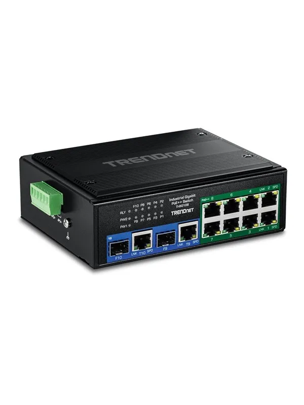 TRENDnet TI-BG108 - Version v1.0R - switch - industrial - 10 ports - unmanaged - TAA Compliant