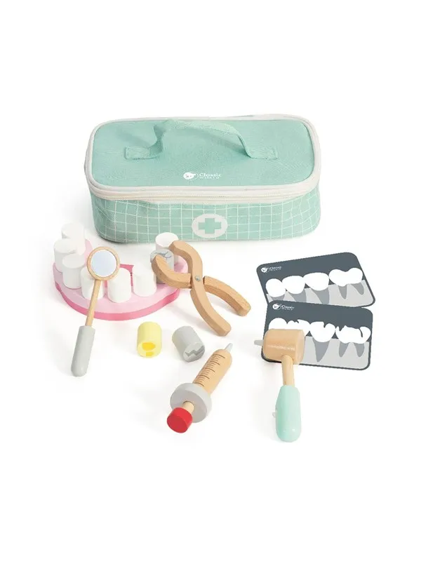 Classic World Wooden Dentist Set in Storage Bag