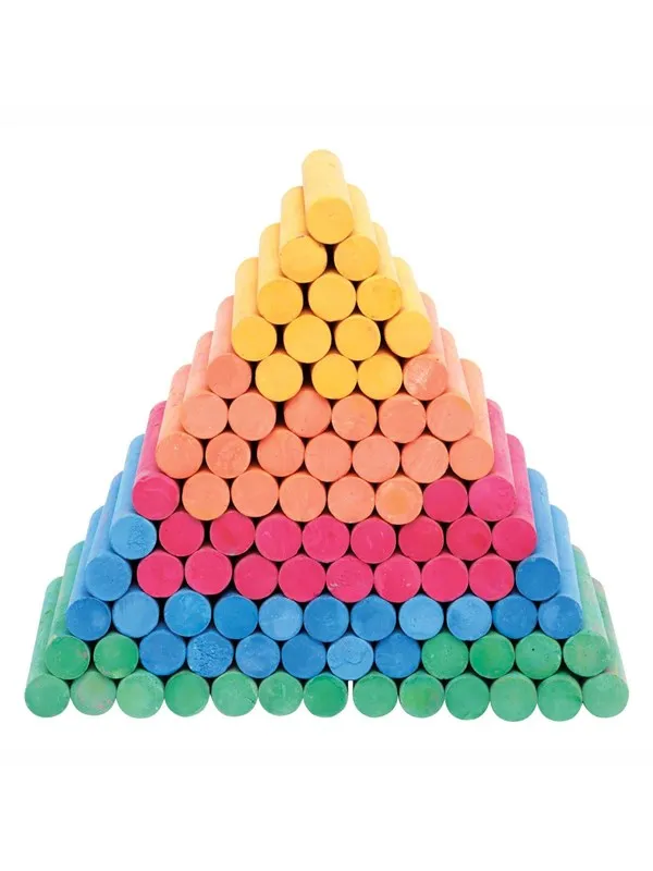 Colorations - Colored Dustless Chalk 100 pcs.